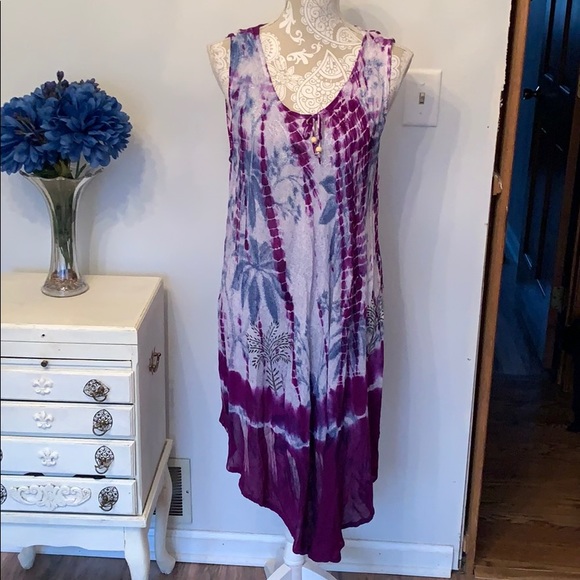 Boho Blue skies of Florida bathing suit cover up - Picture 1 of 7